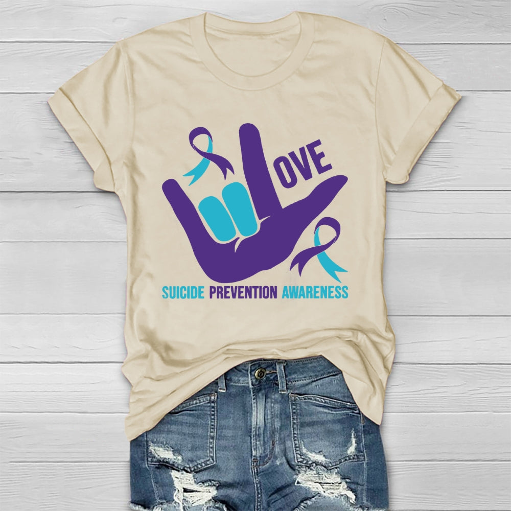 Love Suicide Prevention Awareness Healthwear T-shirt