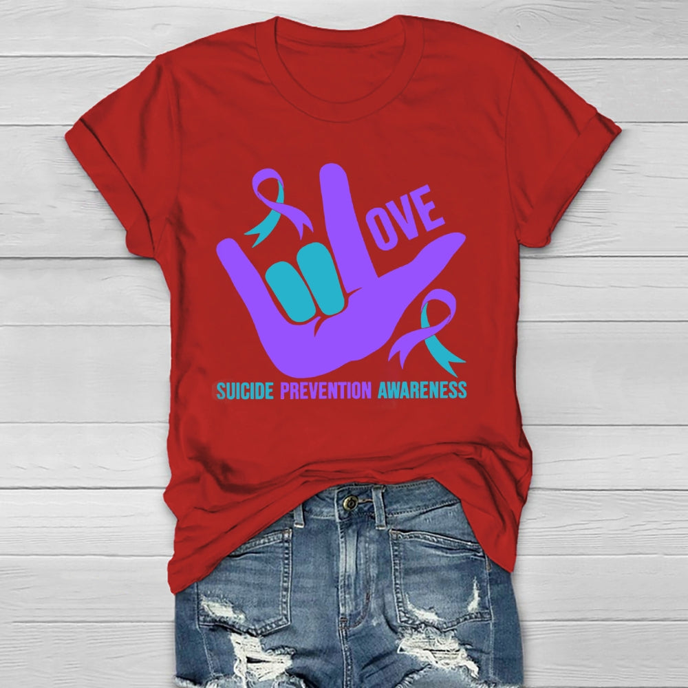 Love Suicide Prevention Awareness Healthwear T-shirt