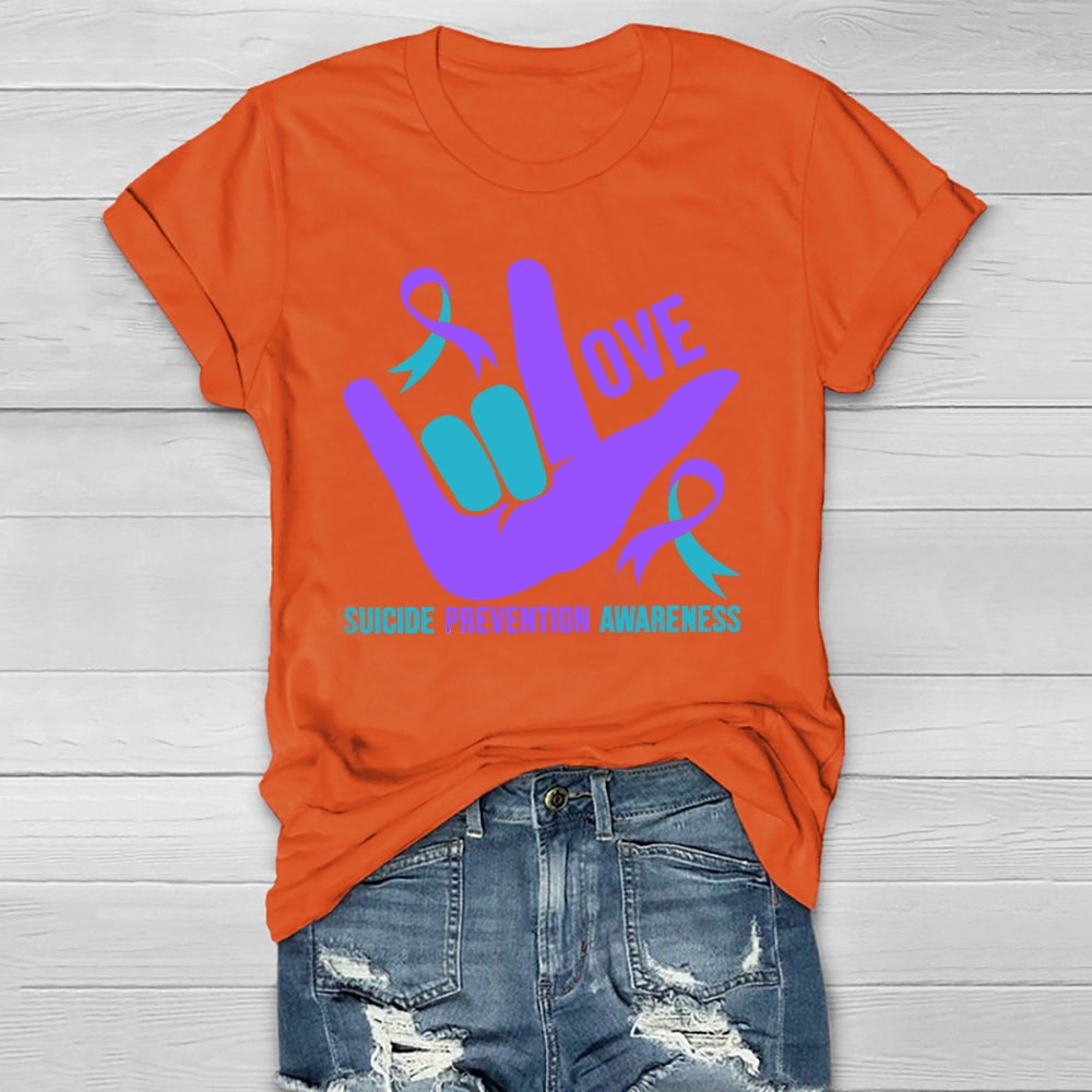 Love Suicide Prevention Awareness Healthwear T-shirt