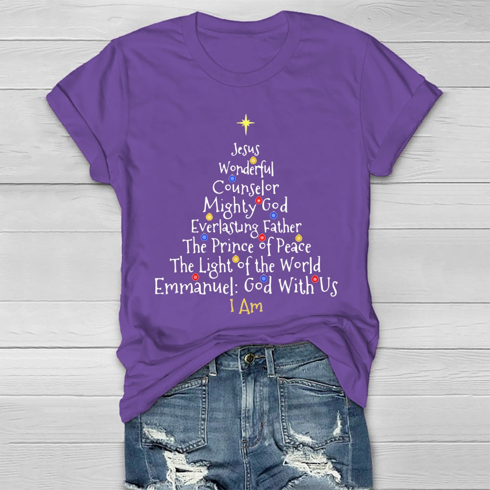 Jesus Wonderful Counselor Mighty God Everlasting Father Healthwear T-shirt