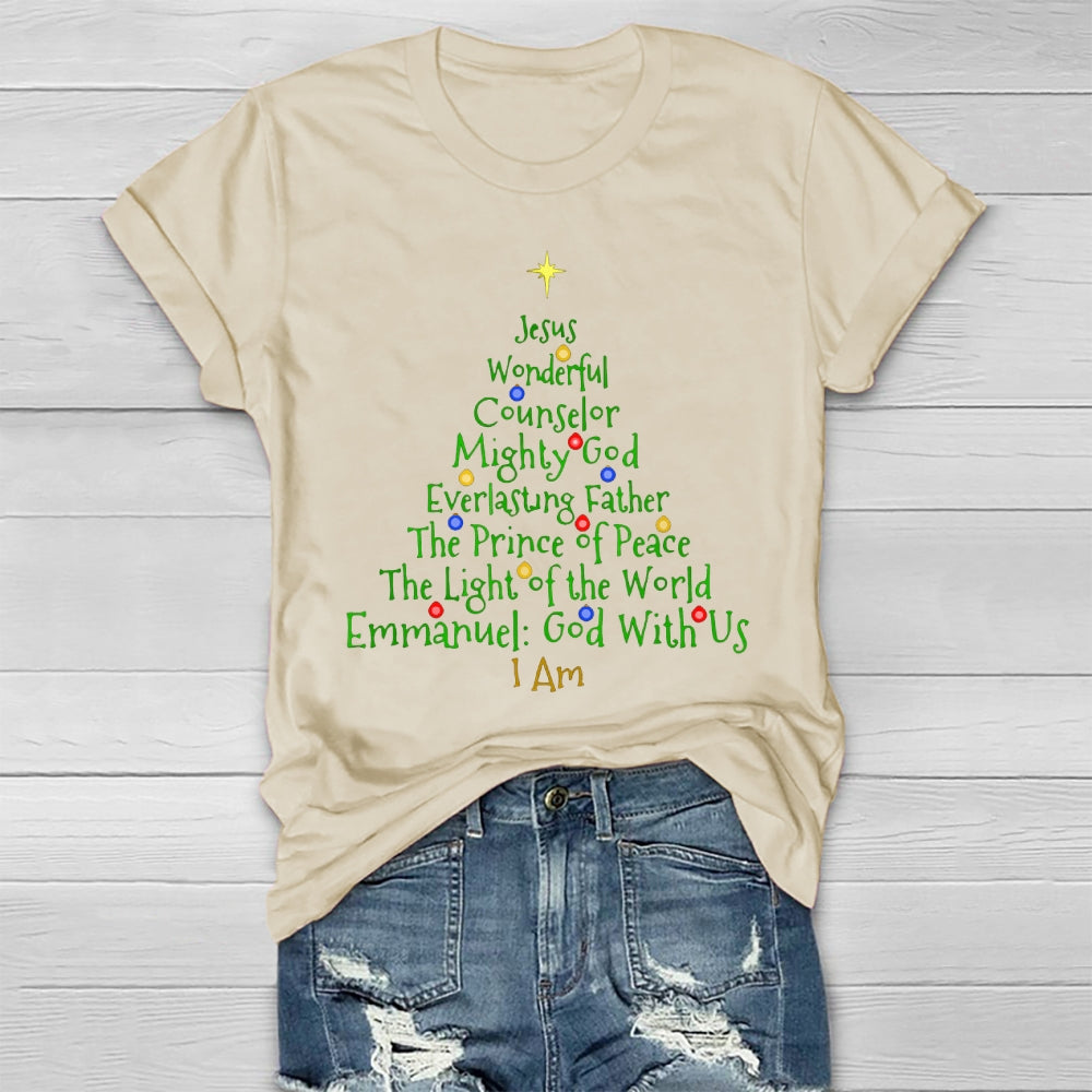 Jesus Wonderful Counselor Mighty God Everlasting Father Healthwear T-shirt