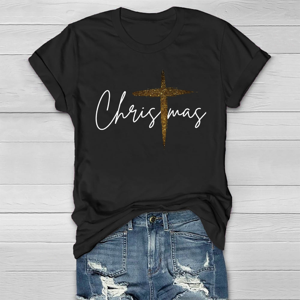 Jesus Christ Cross Christmas Healthwear T-shirt