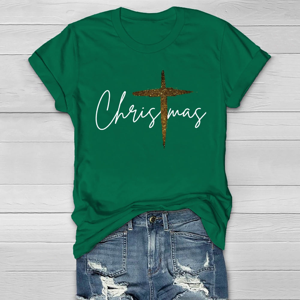 Jesus Christ Cross Christmas Healthwear T-shirt