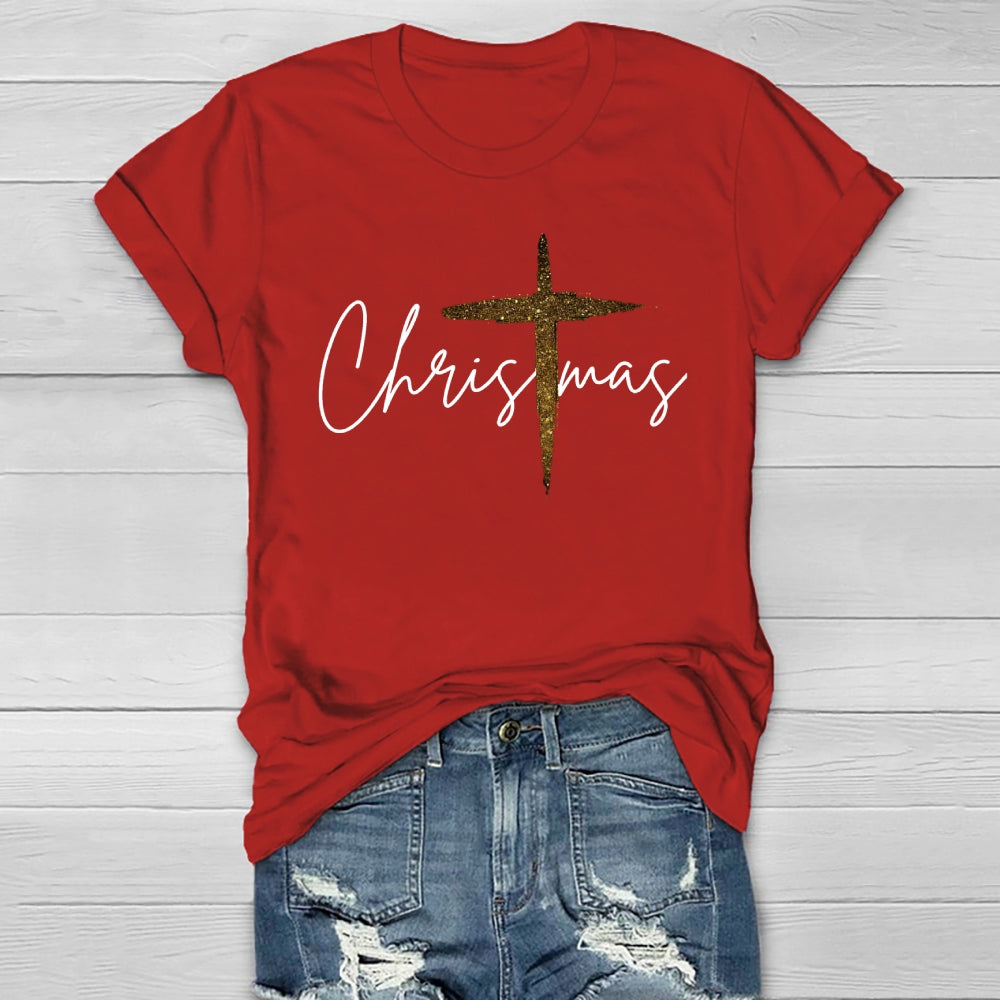 Jesus Christ Cross Christmas Healthwear T-shirt