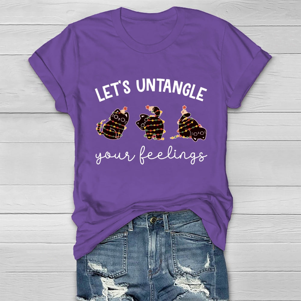 Let's Untangle Your Feelings Cat Healthwear T-shirt