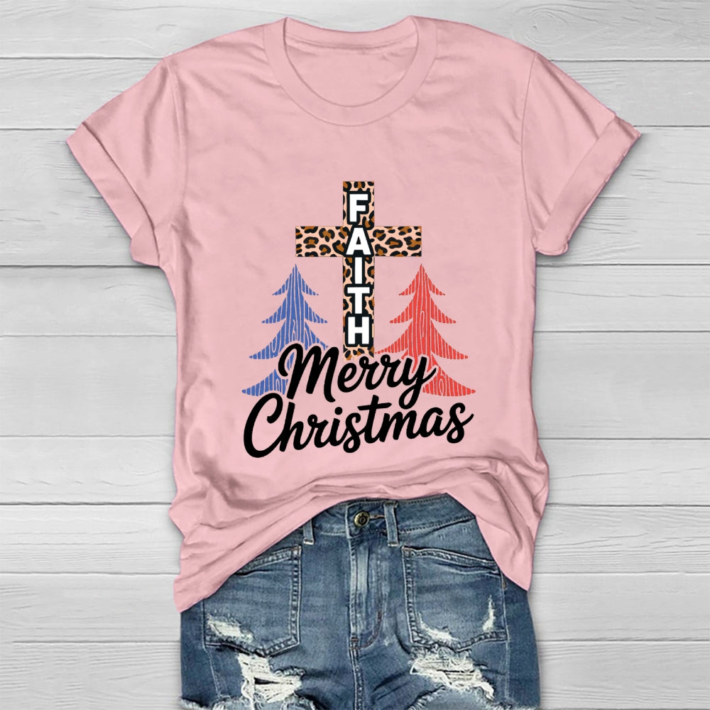 Merry Christmas Jesus Faith Healthwear T-shirt