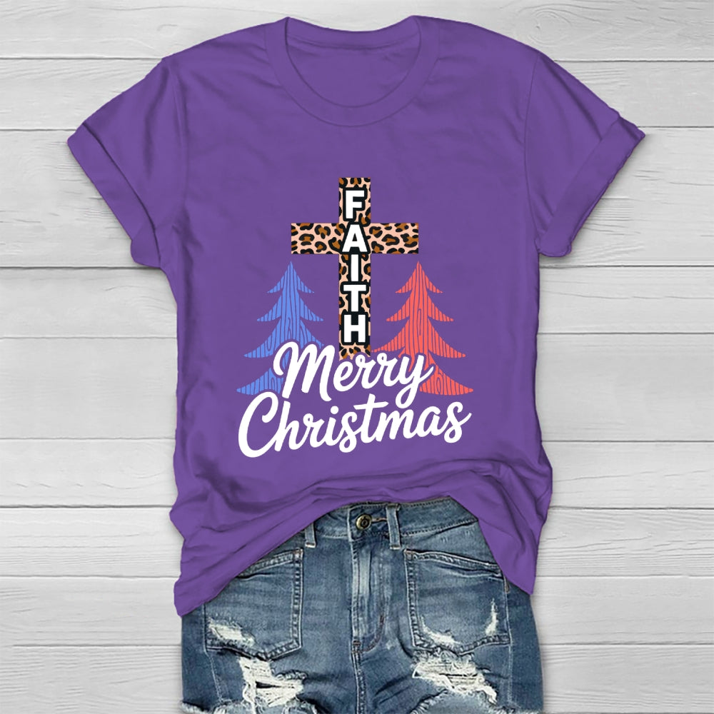 Merry Christmas Jesus Faith Healthwear T-shirt