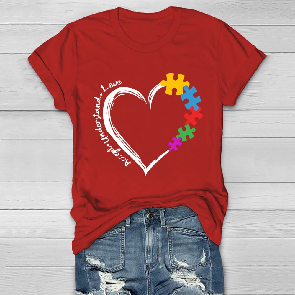 Accept Understand Love Autism Healthwear T-shirt