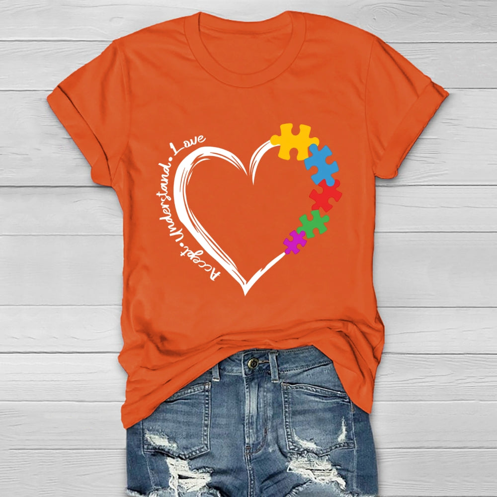 Accept Understand Love Autism Healthwear T-shirt