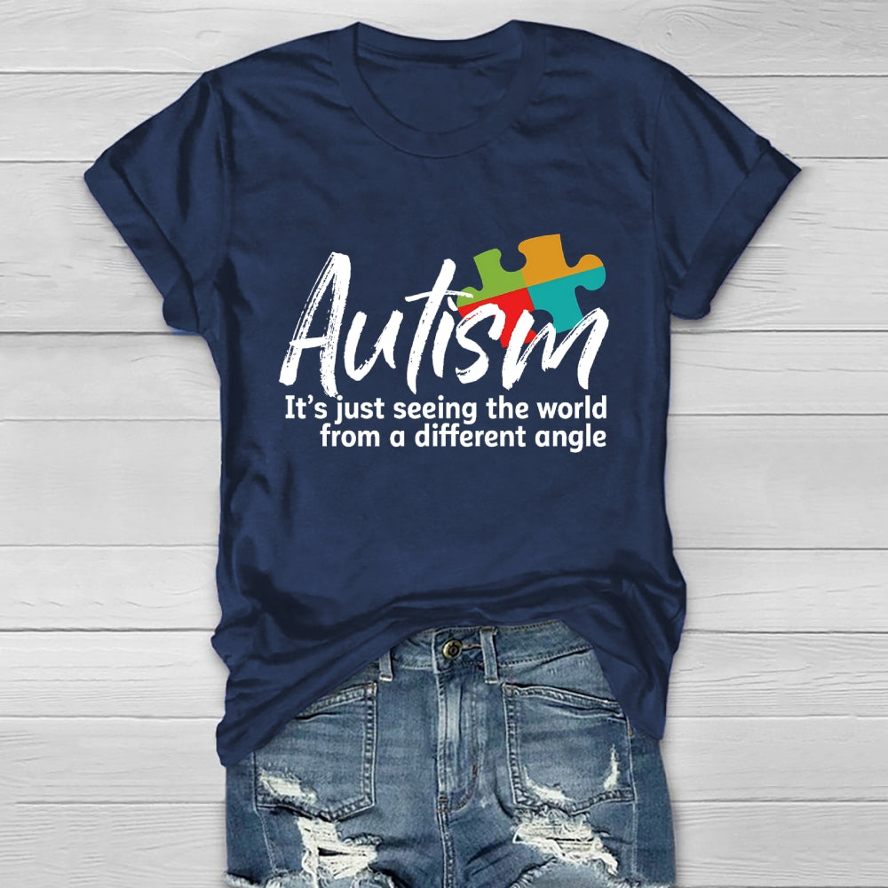 Autism Seeing The World From A Different Angle Healthwear T-shirt