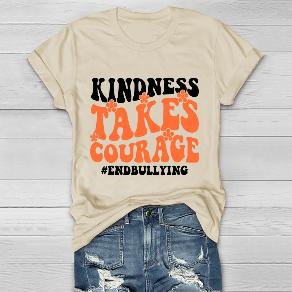 Kindness Takes Courage End Bullying Healthwear T-shirt