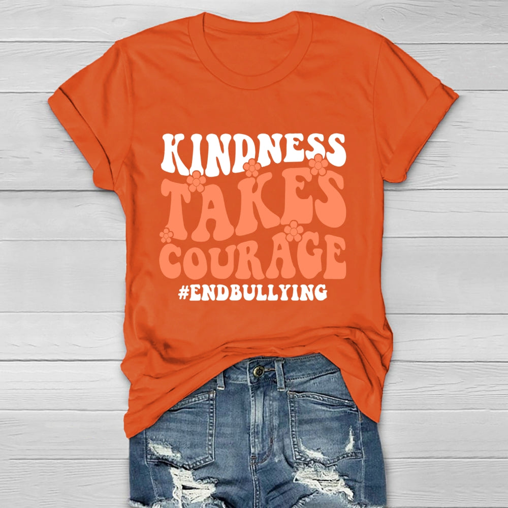 Kindness Takes Courage End Bullying Healthwear T-shirt