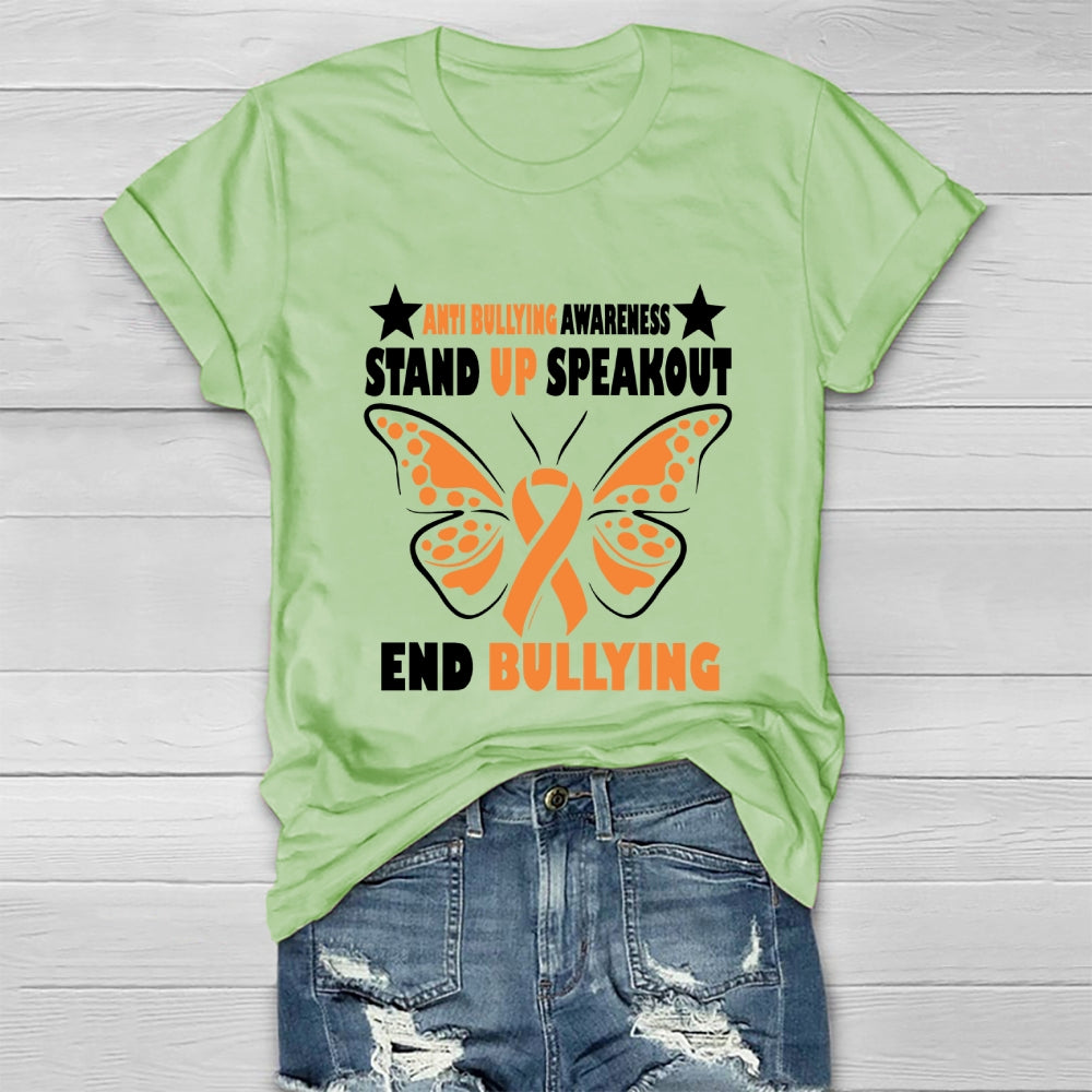Anti Bullying Stand Up Speak Out Bully Awareness Healthwear T-shirt