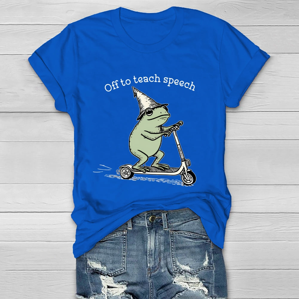Off To Teach Speech Healthwear T-shirt