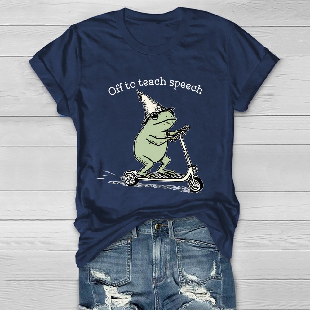 Off To Teach Speech Healthwear T-shirt