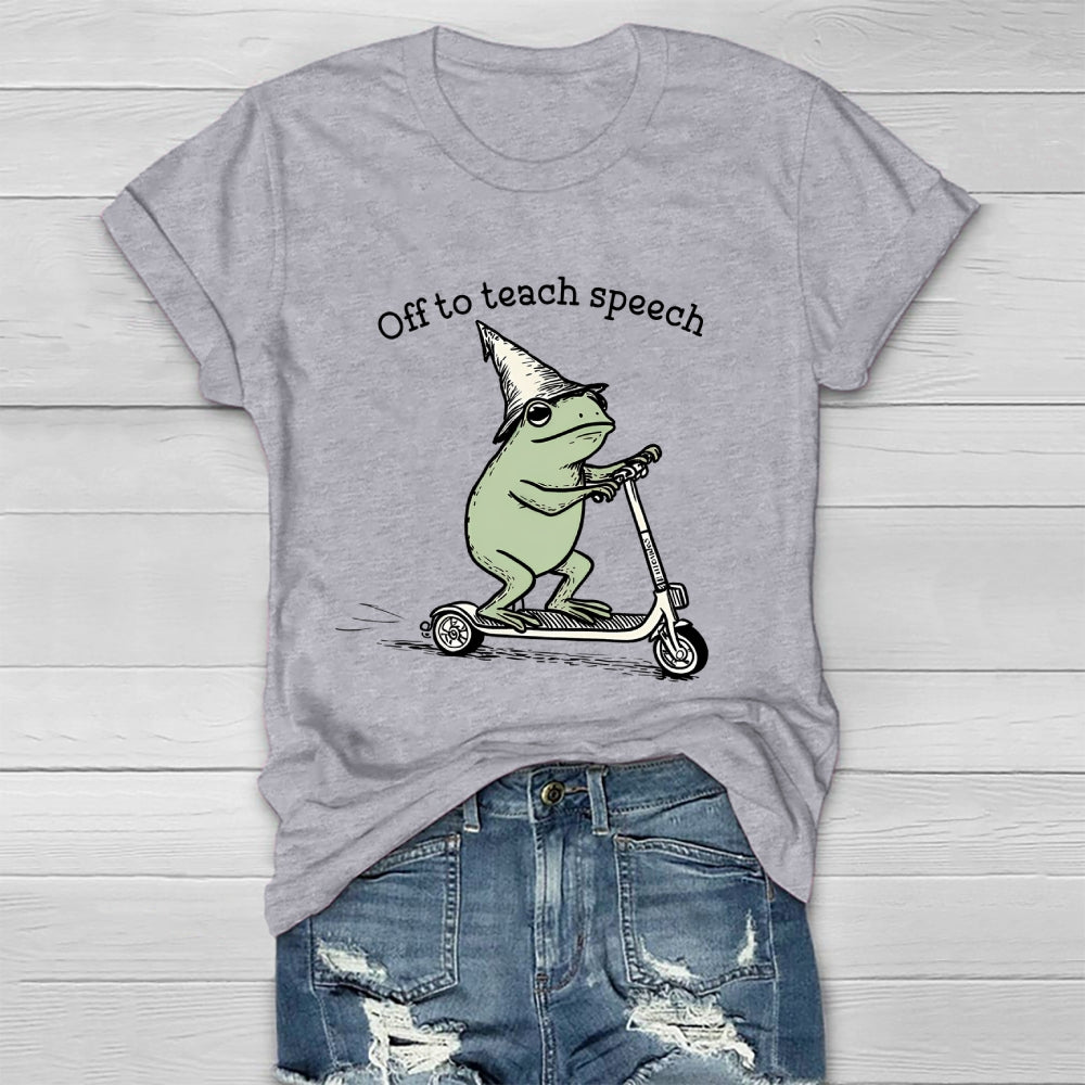 Off To Teach Speech Healthwear T-shirt