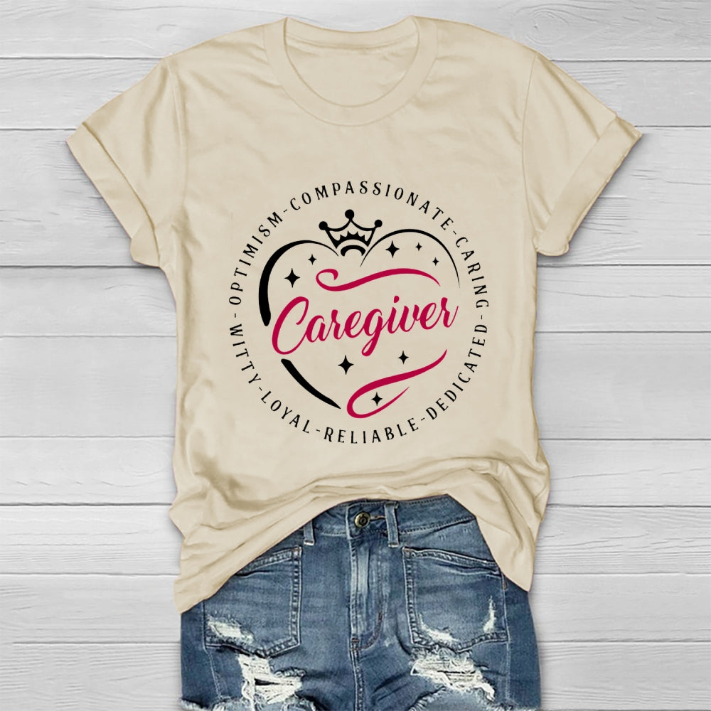 Caregiver Crown Healthwear T-shirt