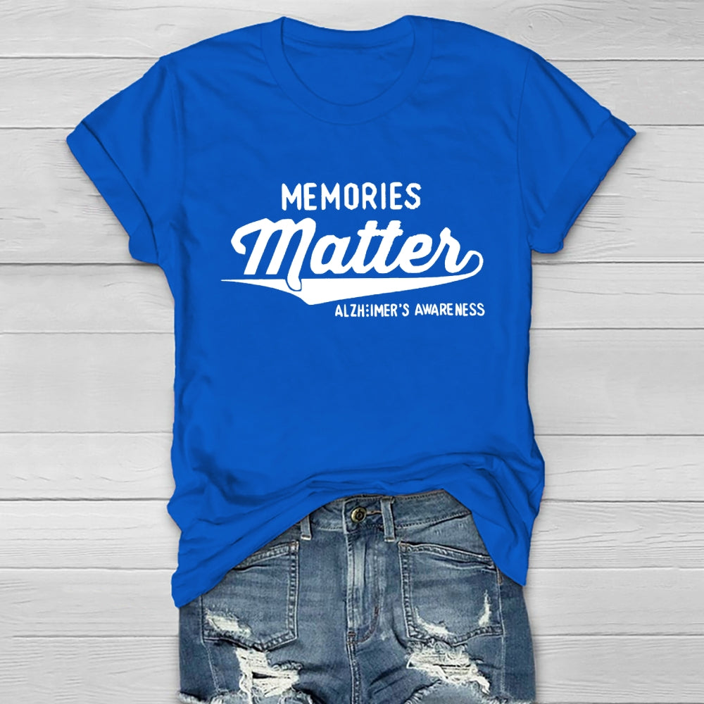 Memories Matter Alzheimers Awareness Healthwear T-shirt