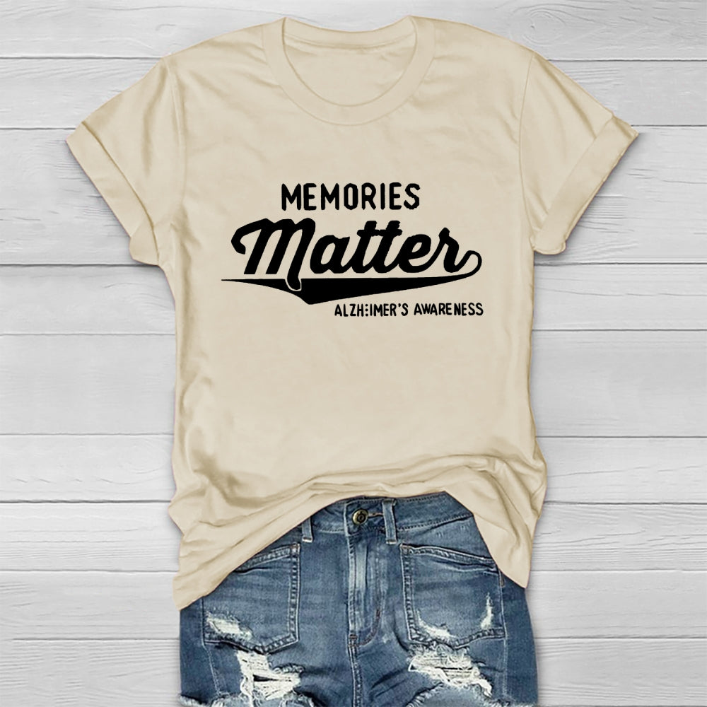 Memories Matter Alzheimers Awareness Healthwear T-shirt
