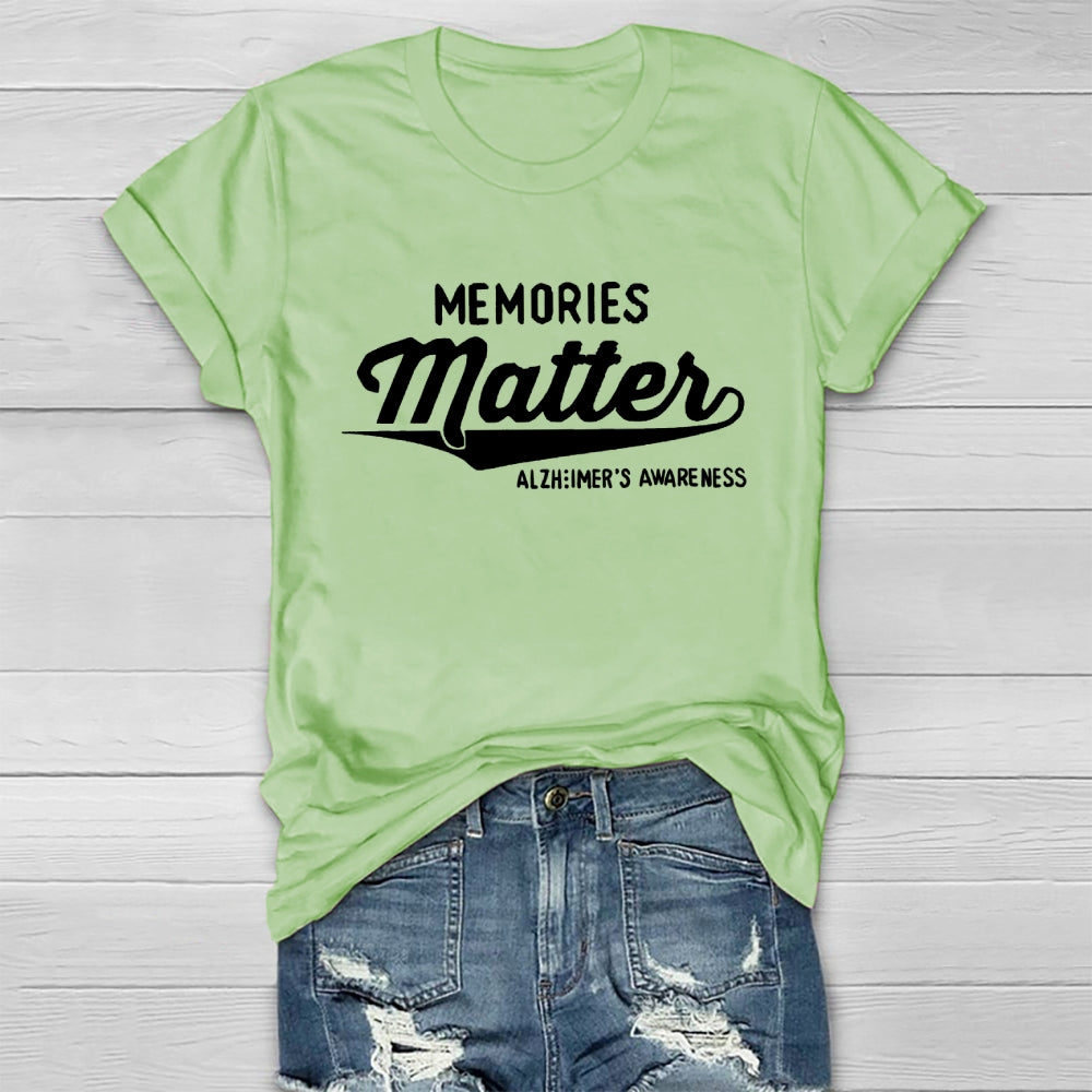 Memories Matter Alzheimers Awareness Healthwear T-shirt
