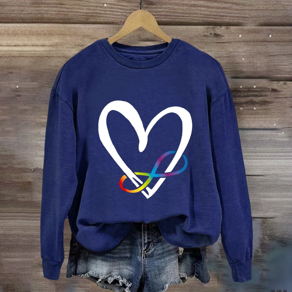 Love Everyone With Heart Sweatshirt