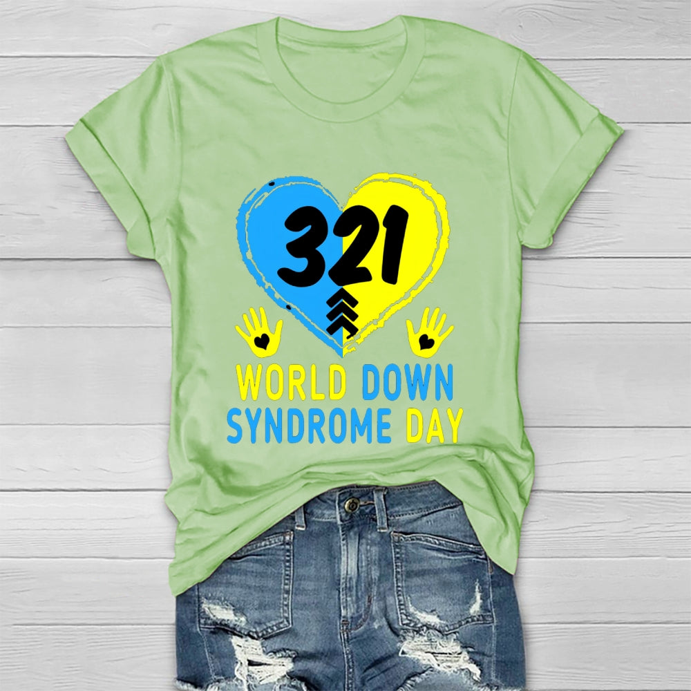World Down Syndrome Awareness Day 321 Healthwear T-shirt