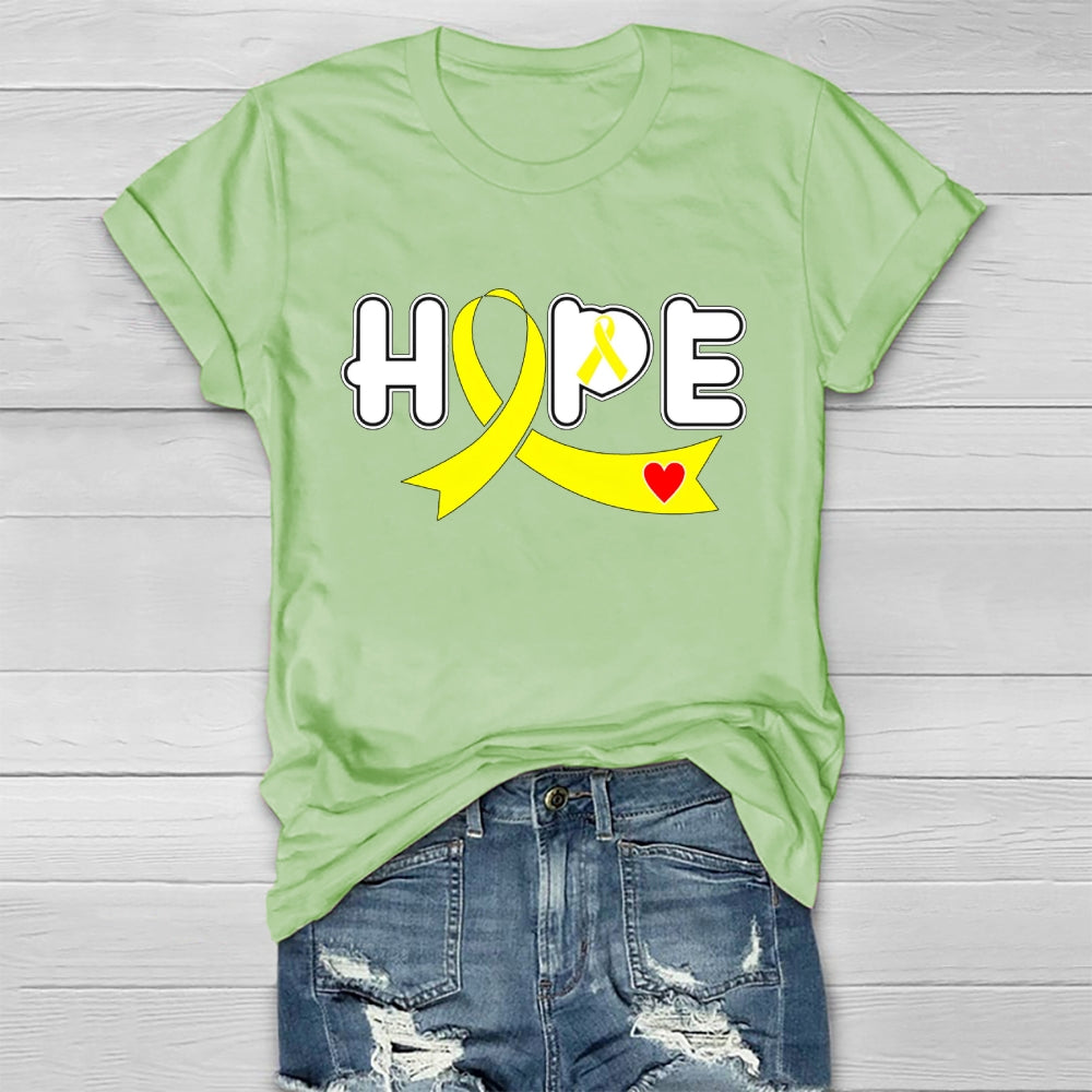 Hope Yellow Ribbon Healthwear T-shirt