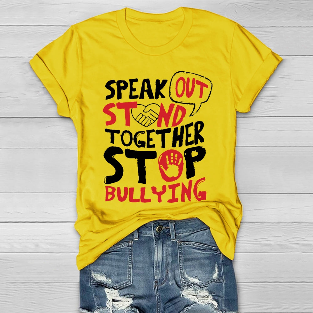 Speak Out Stand Together Stop Bullying Healthwear T-shirt