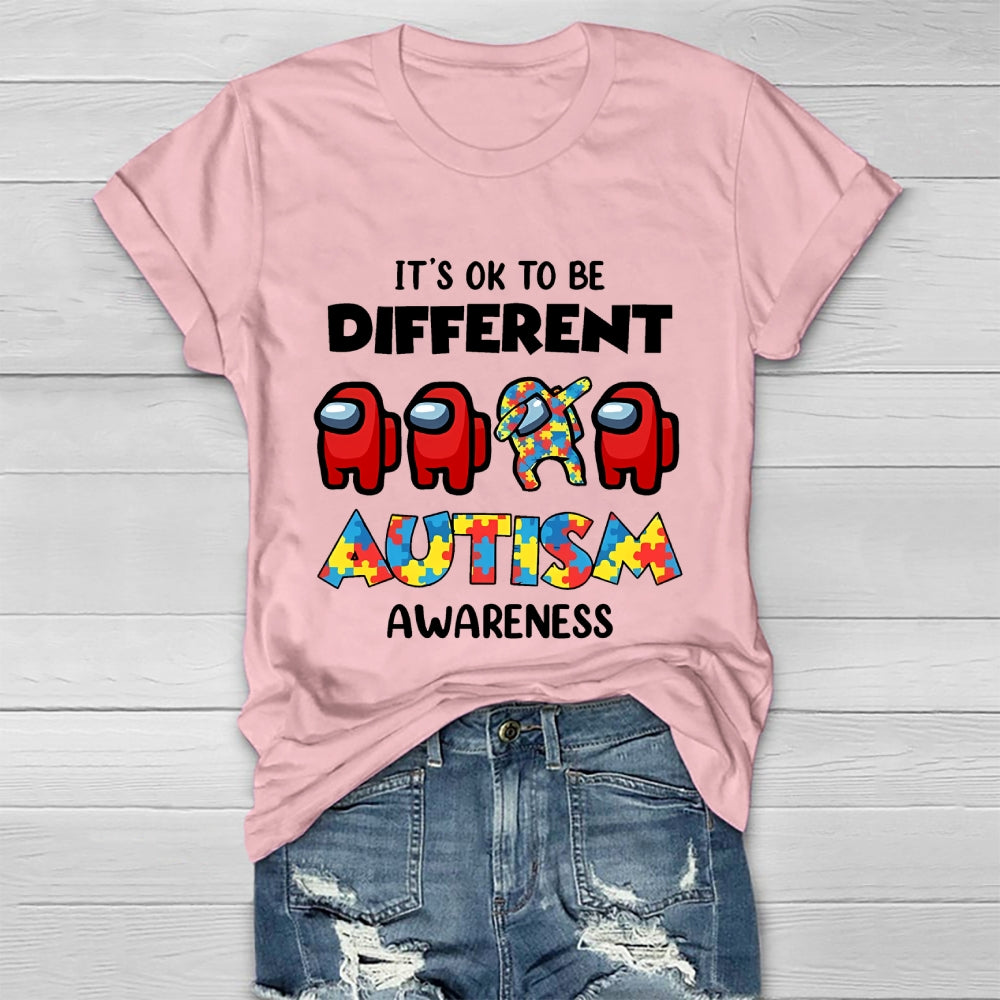 Autism Awareness It's Ok To Be Different Healthwear T-shirt