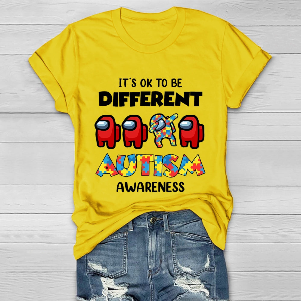 Autism Awareness It's Ok To Be Different Healthwear T-shirt