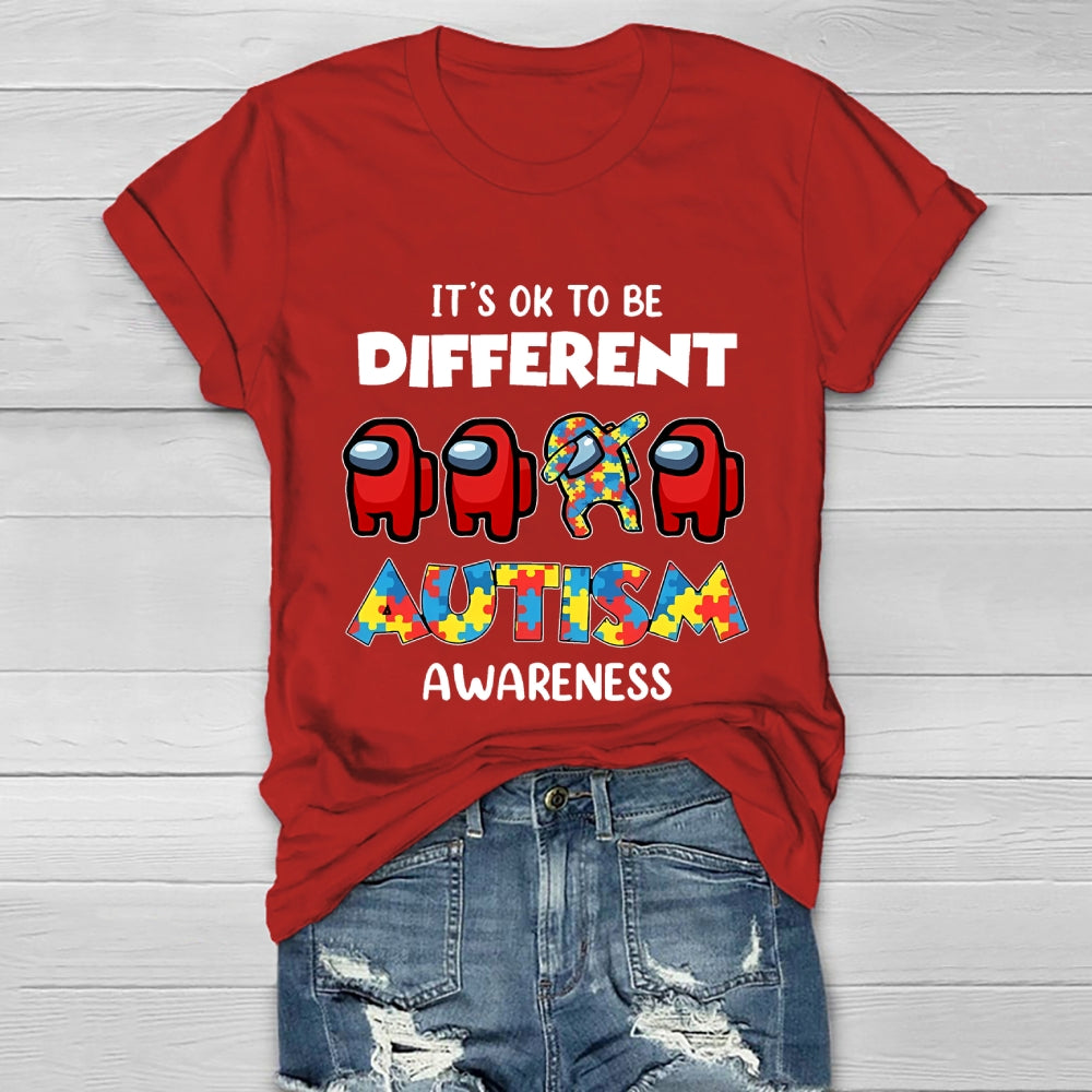 Autism Awareness It's Ok To Be Different Healthwear T-shirt