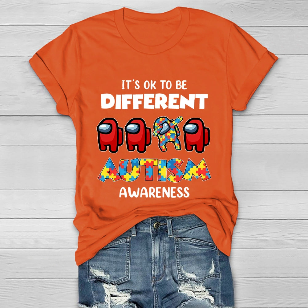 Autism Awareness It's Ok To Be Different Healthwear T-shirt