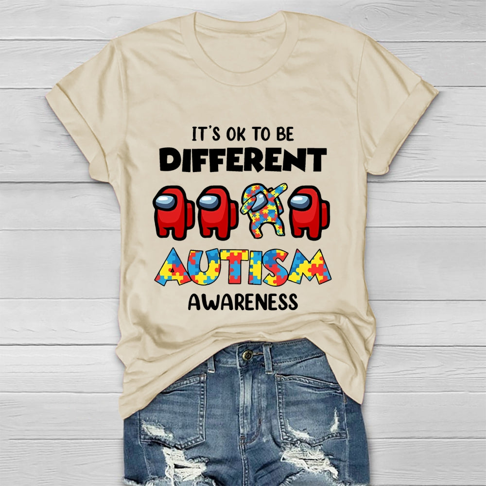 Autism Awareness It's Ok To Be Different Healthwear T-shirt