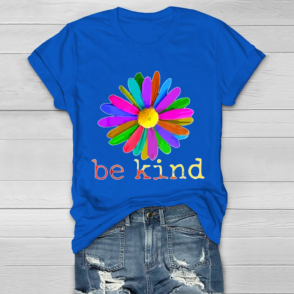Be Kind Flowers Healthwear T-shirt
