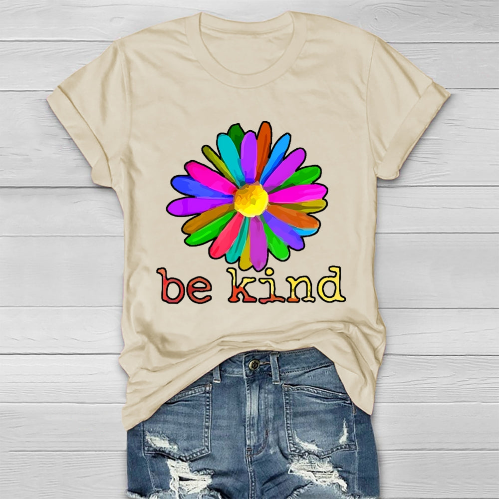 Be Kind Flowers Healthwear T-shirt