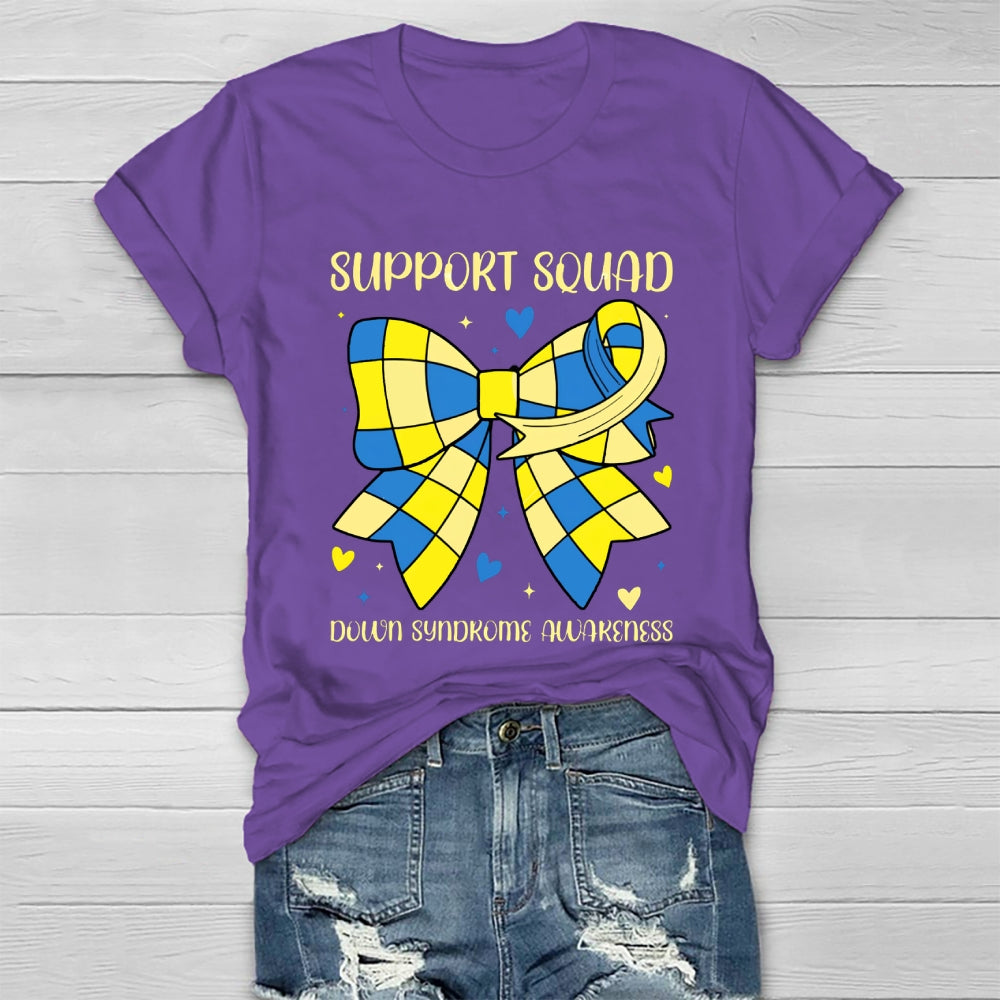Support Squad Down Syndrome Awareness Healthwear T-shirt