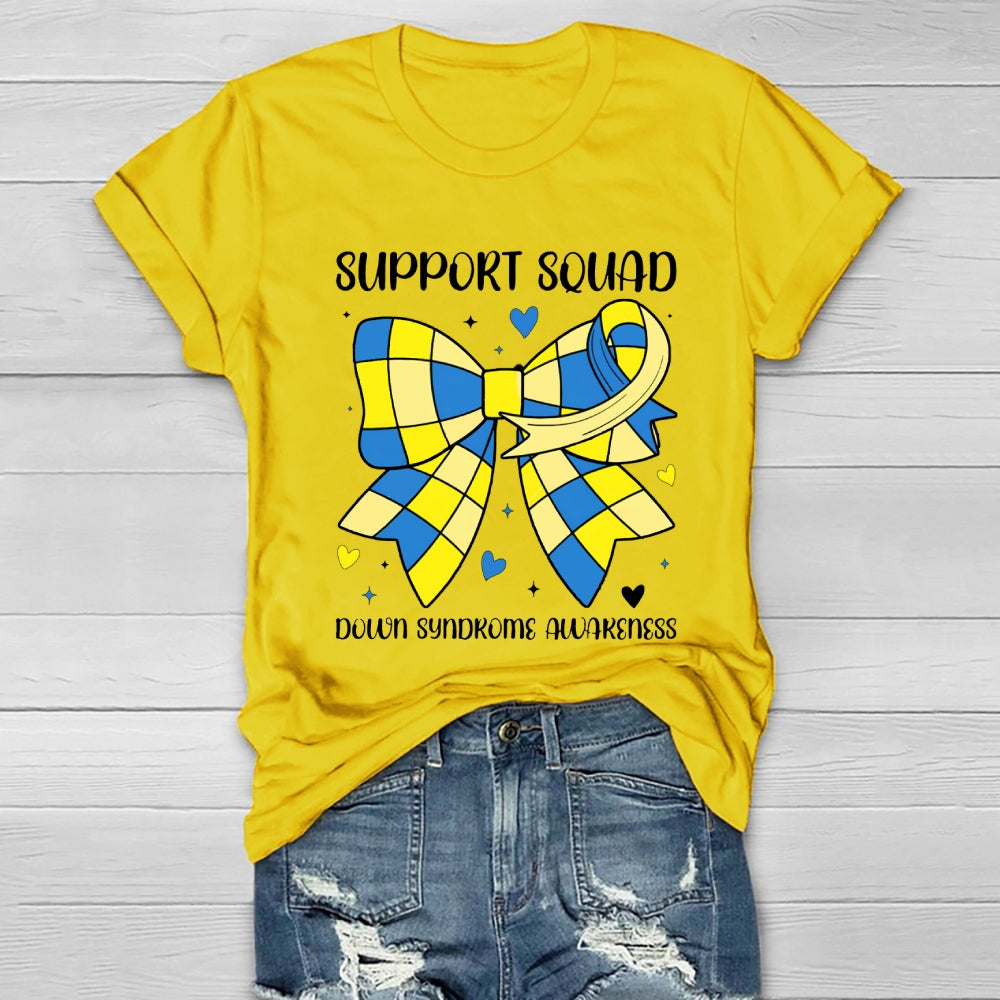 Support Squad Down Syndrome Awareness Healthwear T-shirt