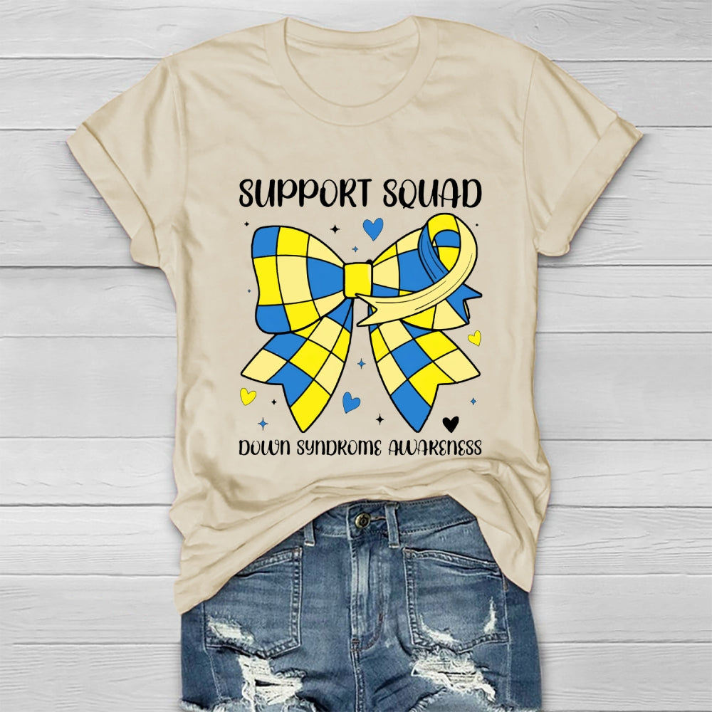 Support Squad Down Syndrome Awareness Healthwear T-shirt