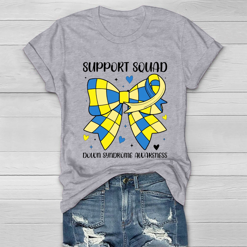Support Squad Down Syndrome Awareness Healthwear T-shirt