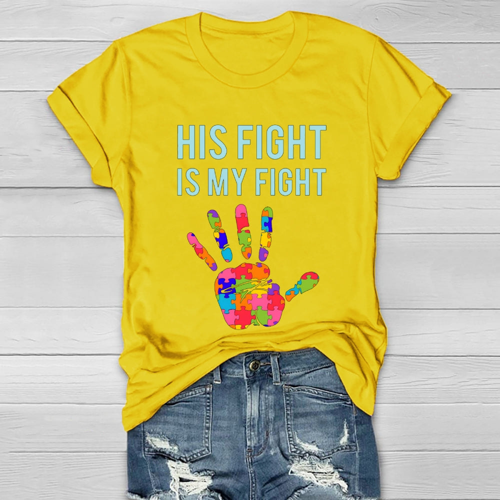 His Fight Is My Fight All Cancer Awareness Healthwear T-shirt