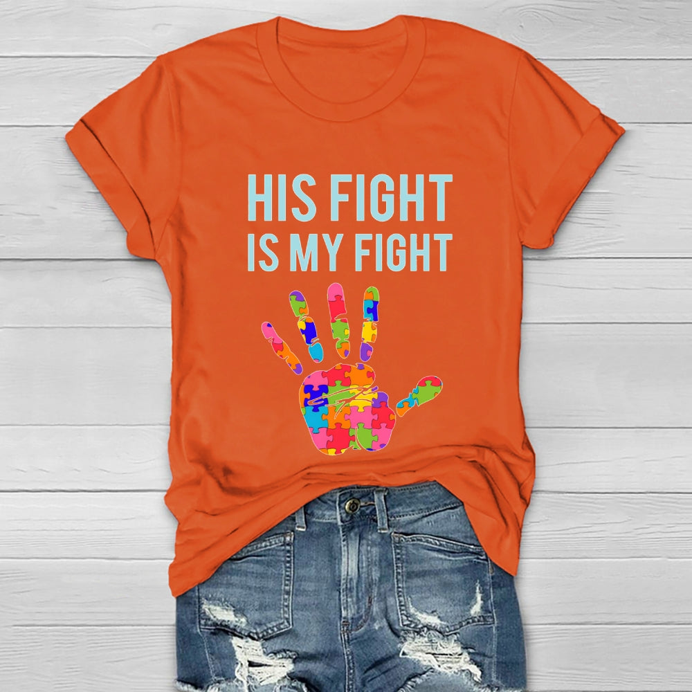 His Fight Is My Fight All Cancer Awareness Healthwear T-shirt