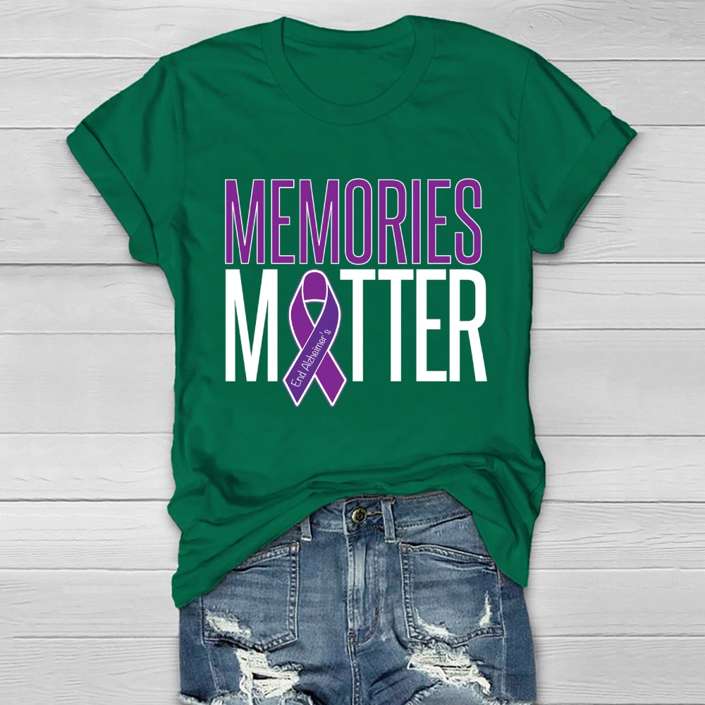 Memories Matter Alzheimers Awareness Healthwear T-shirt