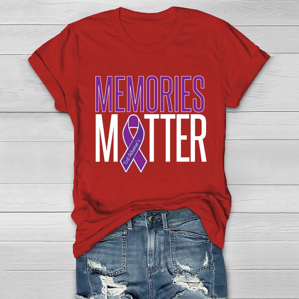 Memories Matter Alzheimers Awareness Healthwear T-shirt