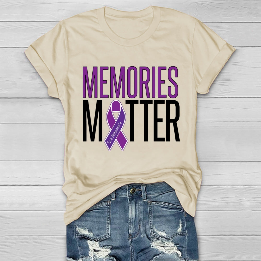 Memories Matter Alzheimers Awareness Healthwear T-shirt