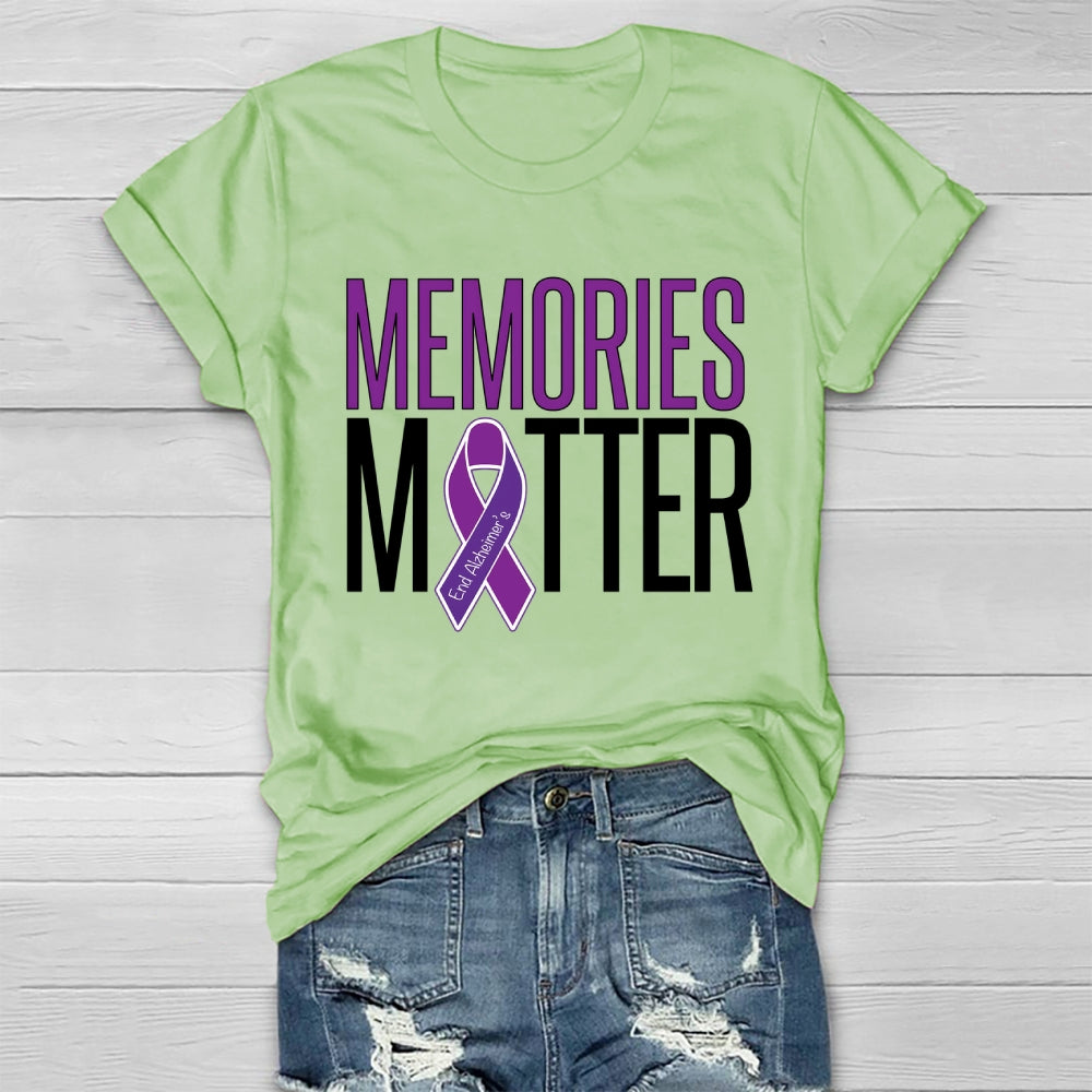 Memories Matter Alzheimers Awareness Healthwear T-shirt