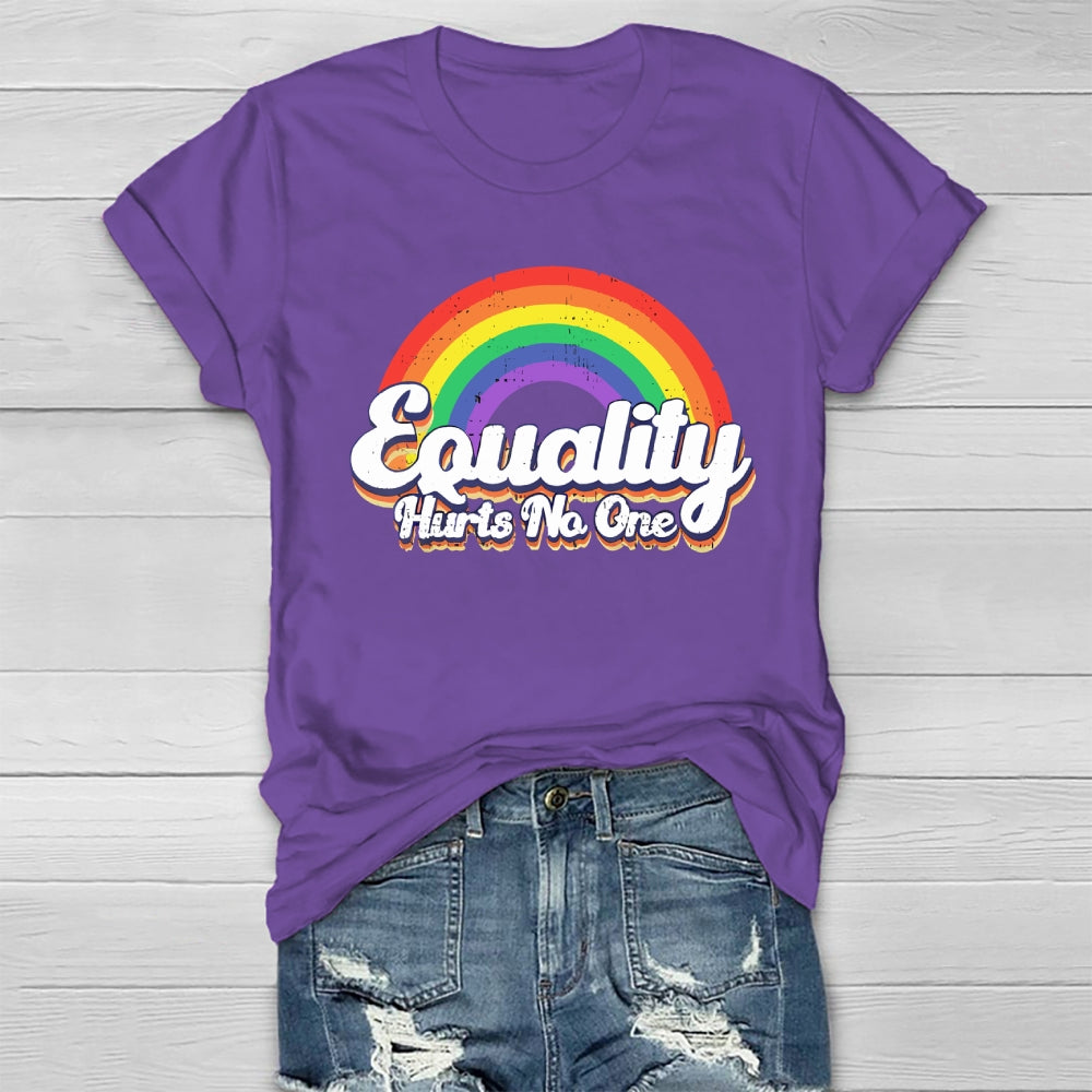 Equality Hurts No One Rainbow Healthwear T-shirt
