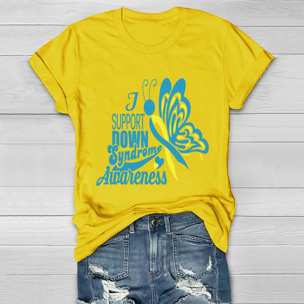 Support Down Syndrome Awareness Healthwear T-shirt