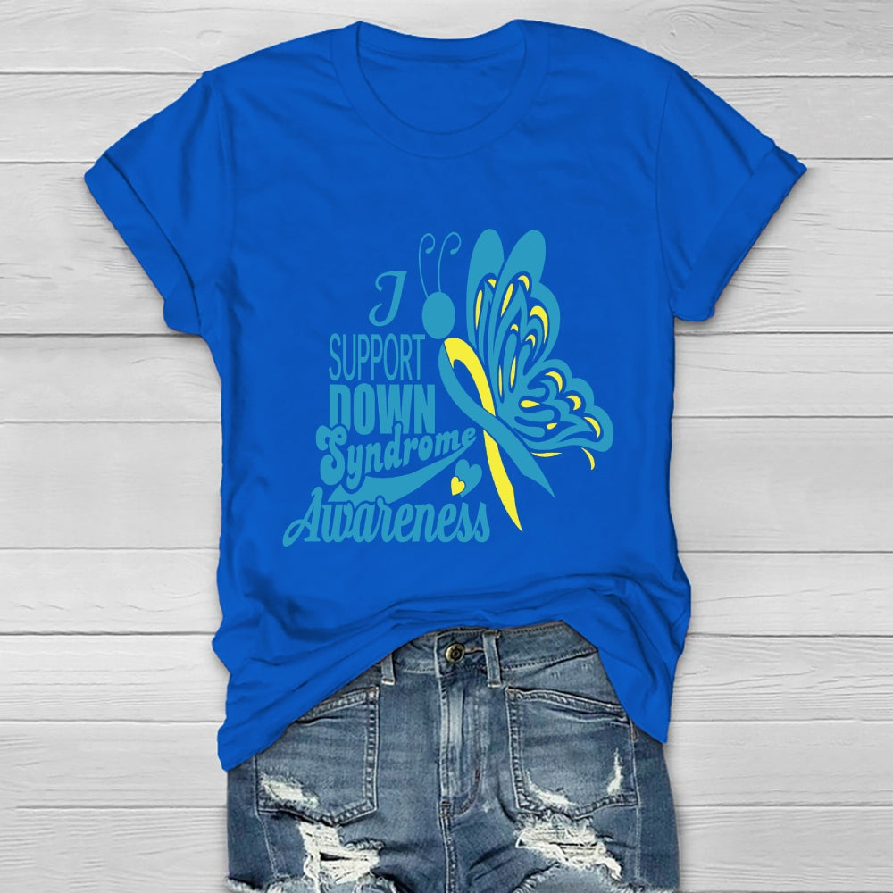 Support Down Syndrome Awareness Healthwear T-shirt