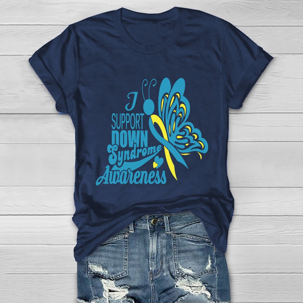 Support Down Syndrome Awareness Healthwear T-shirt
