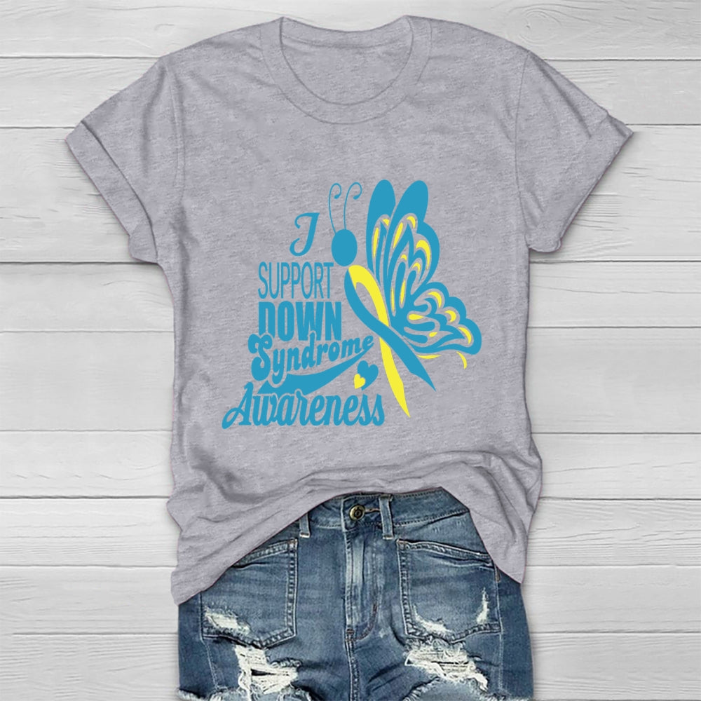 Support Down Syndrome Awareness Healthwear T-shirt